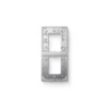 Montagerahmen 2-fach Silber
