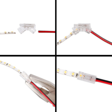 Kontakt-Verbinder (max. 5A) K3-205 für 2-pol. IP20 Flextripes mit Breite 5mm