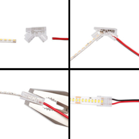 Kontakt-Verbinder (max. 5A) K3-210 für 2-pol. IP20 Flextripes mit Breite 10mm