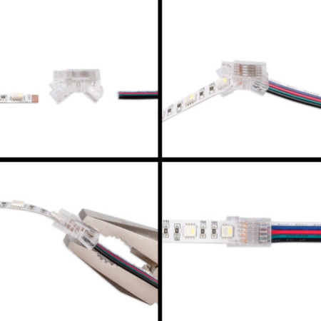 Kontakt-Kabelanschluss (max. 5A) K3-510 für 5-pol. IP20 Flextripes mit Breite 10mm