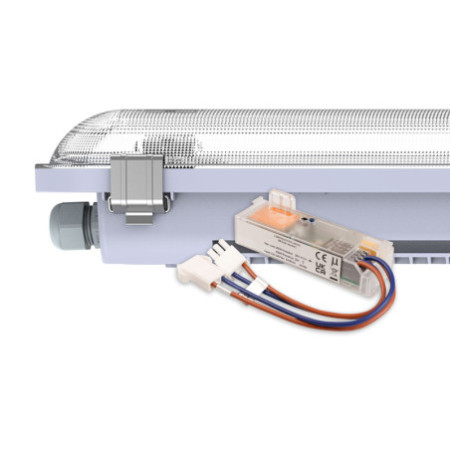 LED Wannenleuchte HEQ, 150cm, IP65, HF-Sensor, 35-60W, 160lm/W, 3000|3500|4000K, CRI80