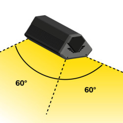 LED Hallenleuchte LN 50W, 60°, IK10, IP65, 1-10V dimmbar, neutralweiß
