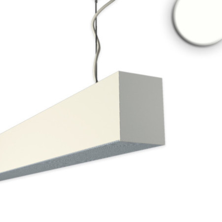PROLAMP 30HIDhs Pendel L-Form 120W weiß, 1200+2000mm, prismatisch, 4000K+SkyBlue, 2-teilig