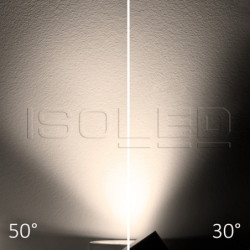 3-Phasen Schienenstrahler fokussierbar, 35W, 30°-50°, schwarz matt, 3000K, CRI92