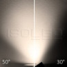 3-Phasen Schienenstrahler fokussierbar, 35W, 30°-50°, schwarz matt, 3000K, CRI92