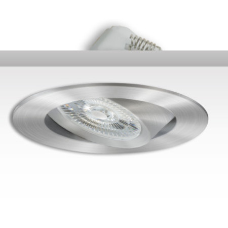 LED Einbauleuchte Sunset Slim68 Alu, rund, 9W, 1800-2800K, Dimm-to-warm