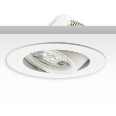 LED Einbauleuchte Sunset Slim68 weiß, rund, 9W, 1800-2800K, Dimm-to-warm