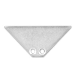 Endkappe EC84 Aluminium für Profil CORNER12 BORDERLESS, 2 STK inkl. Schrauben