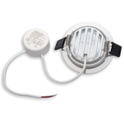 LED Einbauleuchte Slim68 weiß, rund, 9W, warmweiß, dimmbar