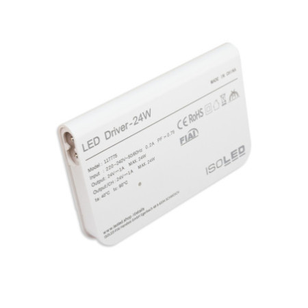 LED MiniAMP Trafo 24V/DC, 0-24W, 5x3A mit Master Sensor-Port, ultraflach