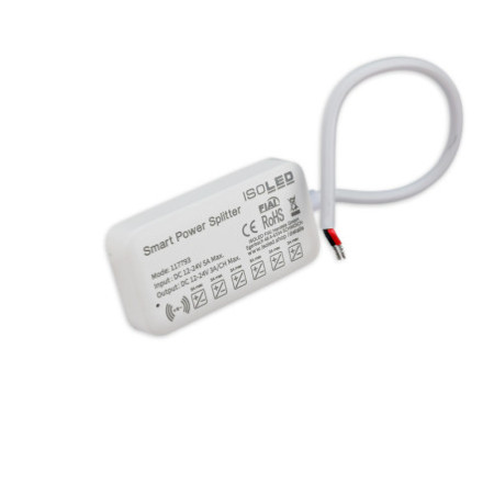 MiniAMP Power-Splitter 6-fach, Single Color, 12-24V DC, mit Master Sensor-Port, offenes Ende