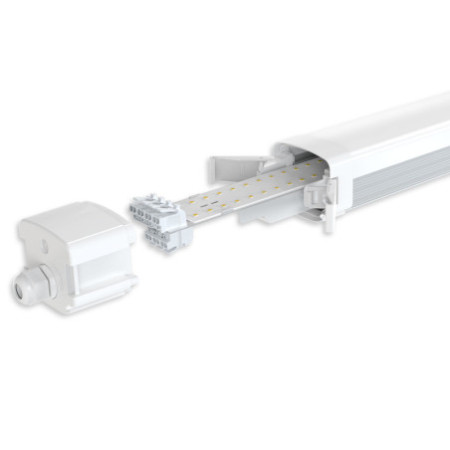LED Linearleuchte XChange 150cm, IP66, PowerSwitch 35-60W, 160lm/W, 4000K, CRI80