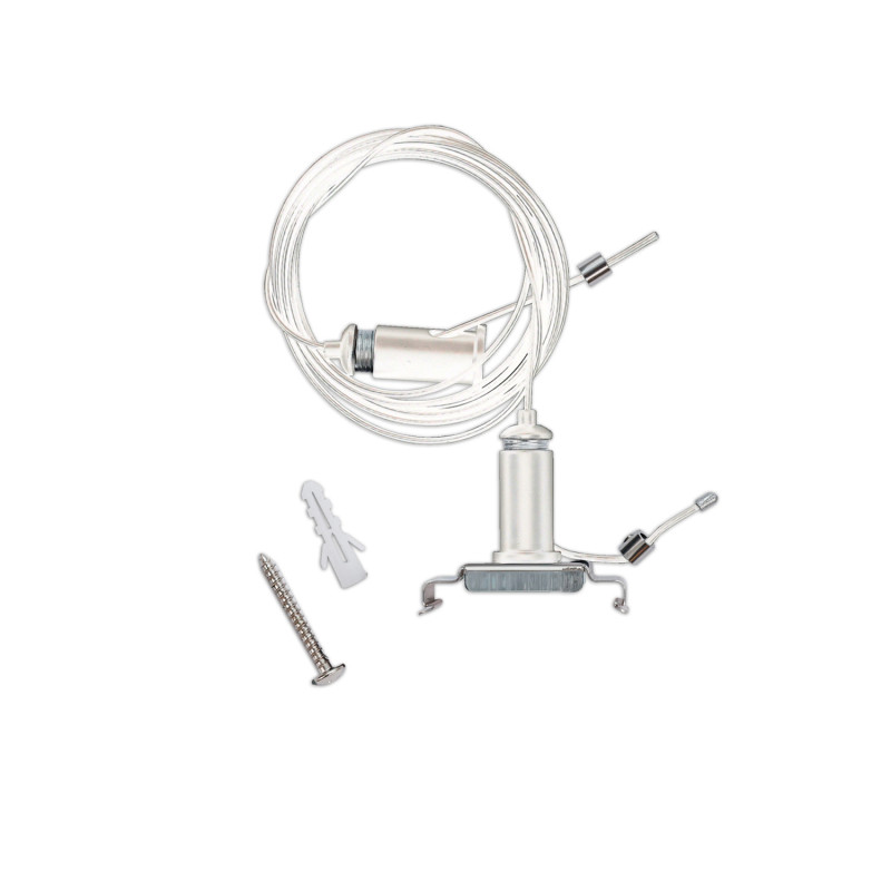 LINKLINE50 Seilabhängung Set (exkl. Baldachin) für LED Hängeleuchte, weiß