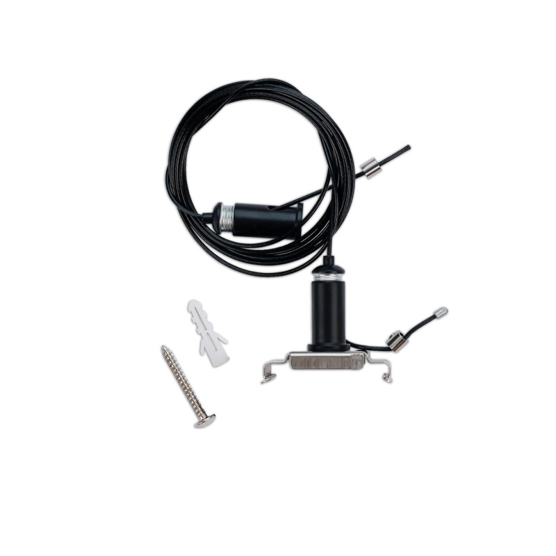 LINKLINE50 Seilabhängung Set (exkl. Baldachin) für LED Hängeleuchte, schwarz