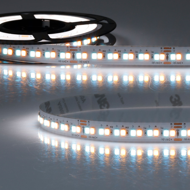 LED CCC Amber+SkyBlue Flexband, 15W|15W, 5m Rolle, 24V, IP20