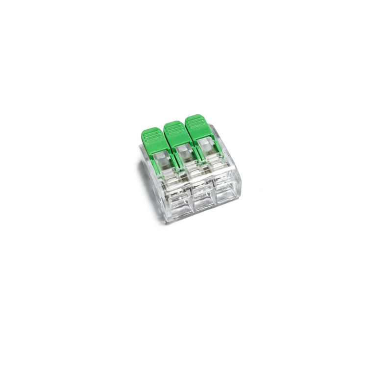 Hebelklemme, 3-polig, 0,2-4mm², 25Stk, 450V/32A, alle Leiterarten, werkzeuglos Kabel verbinden