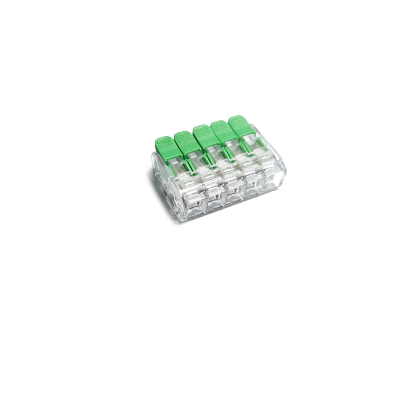Hebelklemme, 5-polig, 0,2-4mm², 25Stk, 450V/32A, alle Leiterarten, werkzeuglos Kabel verbinden