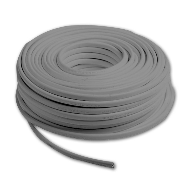 Kabel PVC ummantelt, grau, 4x0,5mm² LIYY, Meterware
