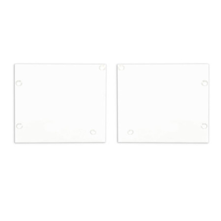 Endkappe Alu EC127 für Curtain10 ONE mit VISOR, 1 Paar (links & rechts), weiß