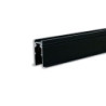 Track48 Einbauschiene, schwarz, 200cm, 4-polig, inkl. Endkappen und Schutzcover
