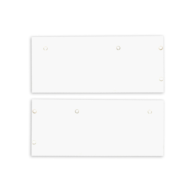 Endkappe Alu EC129 für Curtain10 DOUBLE mit VISOR, 1 Paar (links & rechts), weiß