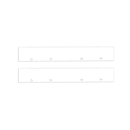 Endkappe Alu EC128 für Curtain10 DOUBLE, 2 Stück, weiß