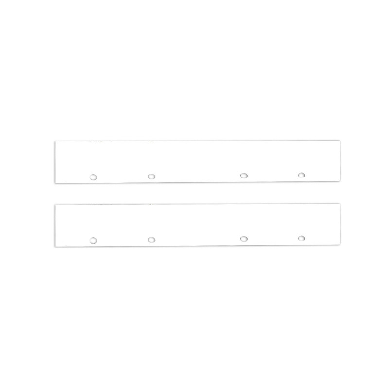 Endkappe Alu EC128 für Curtain10 DOUBLE, 2 Stück, weiß