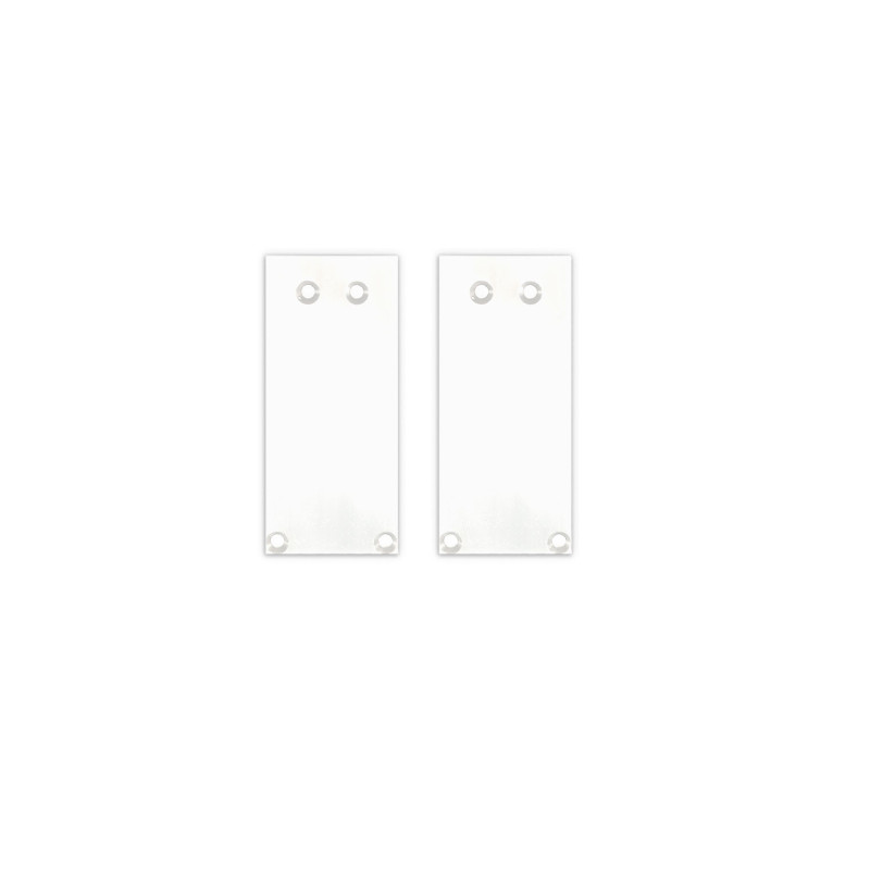 Endkappe Alu EC130 für Curtain10 ONE HIGH, 2 Stück, weiß