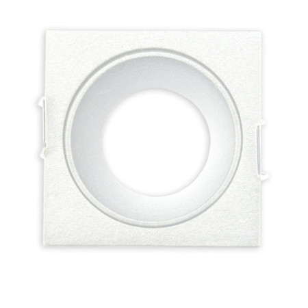 Einbaurahmen für MR11/GU10 Mini Spots, eckig, weiß