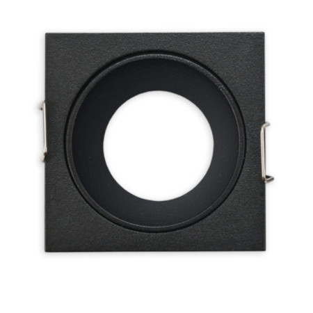 Einbaurahmen für MR11/GU10 Mini Spots, eckig, schwarz