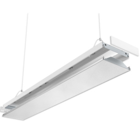 LED Langfeldleuchte, 120x20cm, weiß, PowerSwitch 25|30|35|40W, UGR unter 19 2H/2H, ColorSwitch 3000|4000|5000K, DALI dimmbar