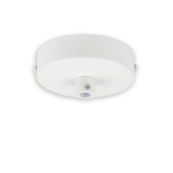 Deckenbaldachin rund, weiß, für Kabel mit bis zu max. 9,8mm Manteldurchm.