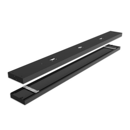 LED Langfeldleuchte, 120x12cm, schwarz, 25|30|35|40W, UGR unter 19 2H|2H, ColorSwitch 3000|4000|5000K