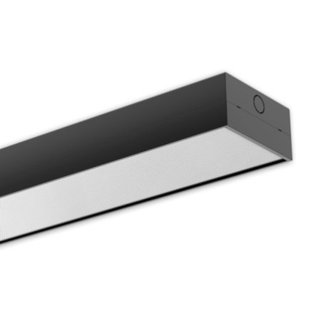 LED Langfeldleuchte, 120x12cm, schwarz, 25|30|35|40W, UGR unter 19 2H|2H, ColorSwitch 3000|4000|5000K