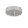 Deckenbaldachin rund, grau, für Kabel mit bis zu max. 9,8mm Manteldurchm.