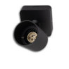 Wand-/Deckenleuchte GU10 Single, IP20, schwarz, mit Ein/Aus- Schalter, exkl. Leuchtmittel