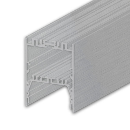 LED Leuchtenprofil LAMP40 Aluminium silber pulverbeschichtet, 300 cm