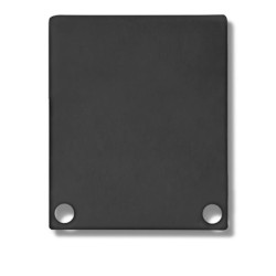 Endkappe EC44 Alu schwarz RAL 9005 für SURF/DIVE20 FLAT mit COVER11, 2 STK, inkl. Schrauben