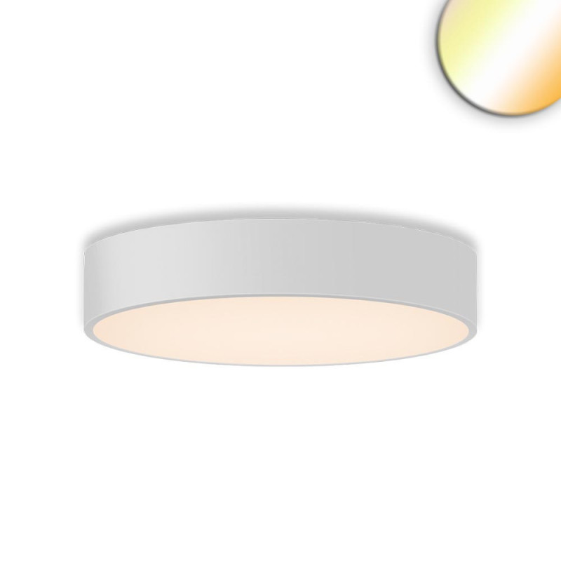 LED Deckenleuchte UGR unter 19 2H, weiß, 40W|50W, IP44, DN600, ColorSwitch 2700|3000|4000K, dimmbar