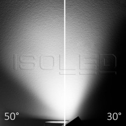 3-Phasen Schienenstrahler fokussierbar, 30W, 30°-50°, weiß matt, 4000K, dimmbar