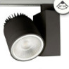 3-Phasen Schienenstrahler fokussierbar, 30W, 30°-50°, schwarz matt, 4000K, dimmbar