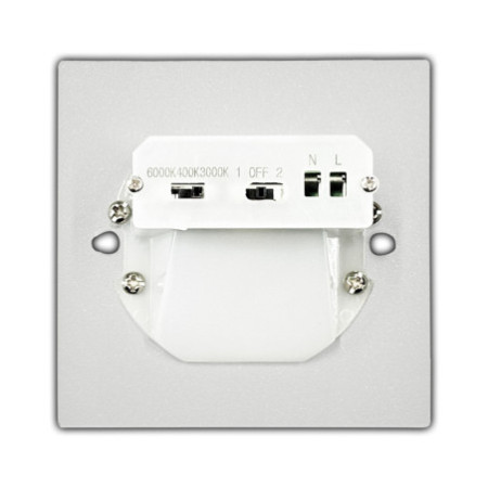 LED Wandeinbauleuchte Sys-Wall68 230V, PIR Master/Slave, 3W, 3000|4000|6000K, exkl. Dose/exkl. Cover
