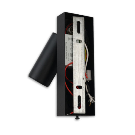 LED Leseleuchte, 4,5W, schwarz, mit USB-A und USB-C Ladebuchse, 3000K