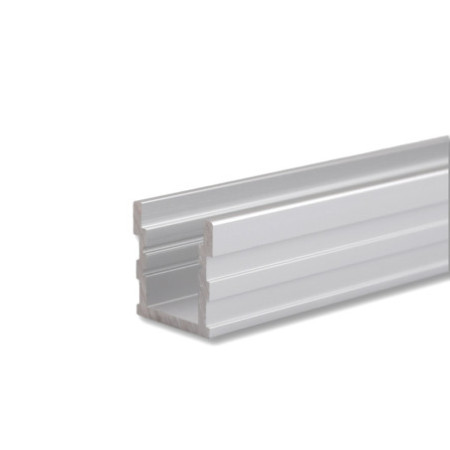 LED Profil GROUND-OUT16, befahrbar, Aluminium eloxiert, 200cm, inkl. Abdeckung opal