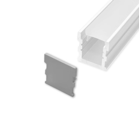 Endkappen-Set EC134 für LED Profil GROUND-OUT16, Kunststoff, 3 STK
