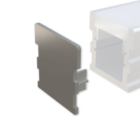 Endkappen-Set EC134 für LED Profil GROUND-OUT16, Kunststoff, 3 STK