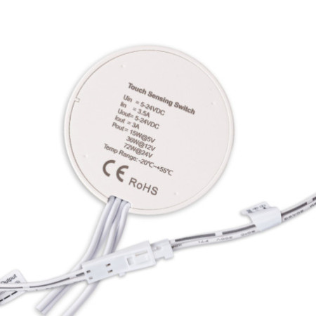 MiniAMP Multi-PWM Touch-Dimmer, kapazitive Touch Erkennung durch 2 cm Holz, 5-24V DC, 3A