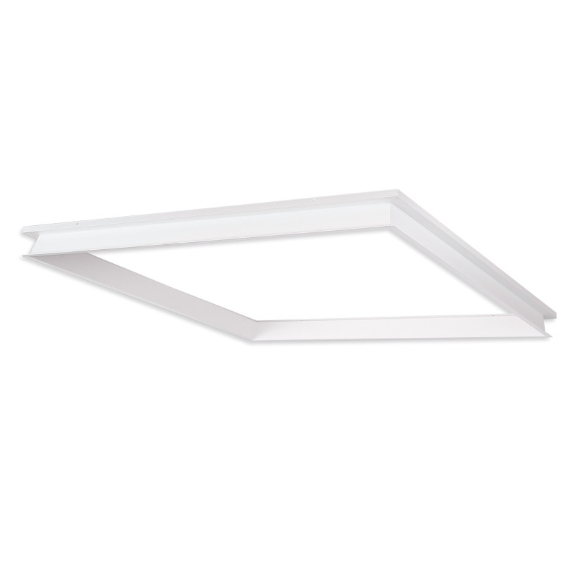 Einlegerahmen rückversetzt weiß RAL 9016 für LED Panel 625x625