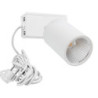 LED Strahler mit Montagebügel und Schukostecker, 40W, 36°, schwenkbar, weiß matt, 3000K, CRI über 90