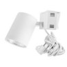 LED Strahler mit Montagebügel und Schukostecker, 40W, 36°, schwenkbar, weiß matt, 4000K, CRI über 90